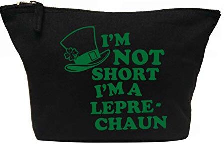 Creative Flox Astuccio per trucchi creativo, con scritta"Not Short I'm a Leprechaun