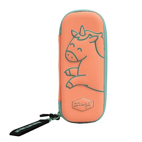 Mr. Wonderful Mr.Wonderful Pencil case Unicorn with relief Pink Get ready to give your best