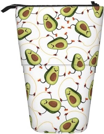 Bxzpzplj Astuccio telescopico con stampa di avocado, divertente astuccio per cancelleria, astuccio per scuola, adolescenti, ragazzi