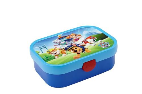 Mepal Porta Pranzo Campus Porta Pranzo Bento per Bambini Porta Pranzo con Scomparto Bento e Forchetta Con Chiusura a Clip Senza BPA e Lavabile in Lavastoviglie 750 ml Paw Patrol Pups