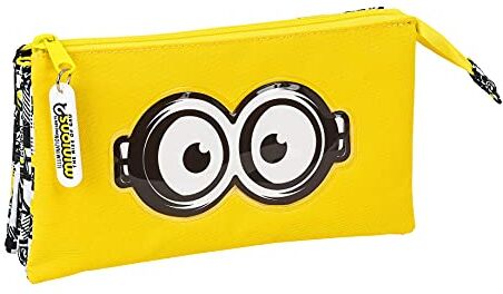 safta Minions, Bianco/nero/giallo, 220x30x120 mm, Astuccio triplo