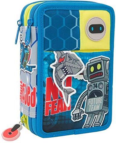 Astuccio Scuola GoPop Robot Triplo 3 Zip Completo Giochi Preziosi