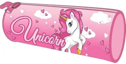 ILS I LOVE SHOPPING Portapenne  Borsellino Scuola e Asilo per Bambini 21x7x6cm (UNICORNO)