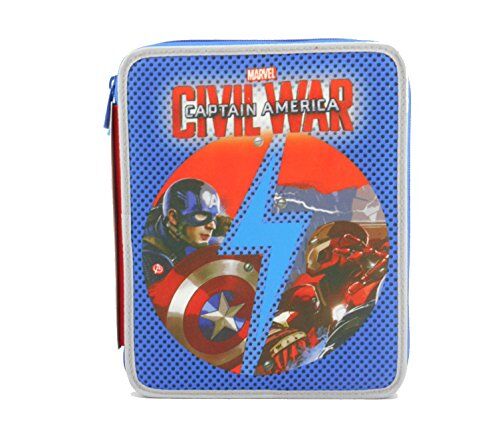 Seven Astuccio Maxi scuola  2 Zip Capitan America Civil War