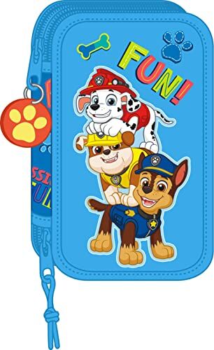 safta Astuccio scolastico con 28 utili inclusi di Paw Patrol Friendship, 125 x 40 x 195 mm, blu, Taglia unica