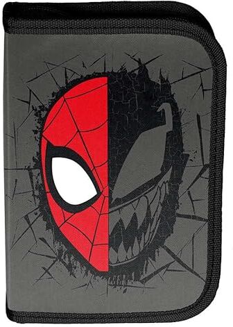 PASO L'astuccio pieghevole Marvel Spiderman Venom Equipaggiamento, grigio., Astuccio espandibile