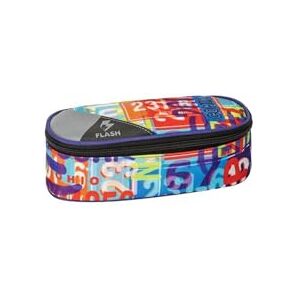 Astuccio Ovale Comix - Organizzato con Zip & Divisori Astuccio Ovale Comix - Organizzato con Zip & Divisori