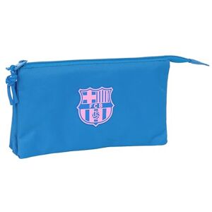 safta F.C.Barcelona Astuccio a tre pezzi, per bambini, ideale per bambini in età scolastica, comodo e versatile, qualità e resistenza, 22 x 3 x 12 cm, colore indaco, Indaco, Estándar, Casual safta F.C.Barcelona Astuccio a tre pezzi, per bambini, ideale per bambini in età scolastica, comodo e versatile, qualità e resistenza, 22 x 3 x 12 cm, colore indaco, Indaco, Estándar, Casual
