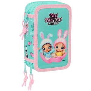 safta NANANA BUNNY Astuccio scuola con 37 utili inclusi, astuccio per bambini, ideale per bambini dai 5 ai 14 anni, comodo e versatile, qualità e resistenza, 12,5 x 5,5 x 19,5 cm, Turchese/Rosa, M, safta NANANA BUNNY Astuccio scuola con 37 utili inclusi, astuccio per bambini, ideale per bambini dai 5 ai 14 anni, comodo e versatile, qualità e resistenza, 12,5 x 5,5 x 19,5 cm, Turchese/Rosa, M,