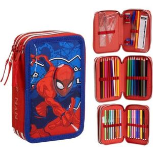 CERDÁ LIFE'S LITTLE MOMENTS Astuccio triplo di Spider-Man con accessori completi e design originale Marvel Astuccio Spider-Man, matite colorate e accessori per bambini CERDÁ LIFE'S LITTLE MOMENTS Astuccio triplo di Spider-Man con accessori completi e design originale Marvel Astuccio Spider-Man, matite colorate e accessori per bambini
