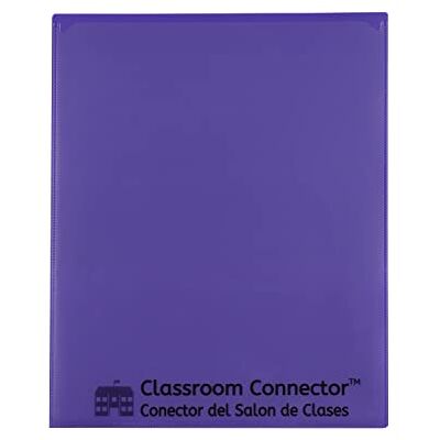 C-LINE Classroom Connector , Cartelle da scuola a casa, colore viola, 25 per scatola C-LINE Classroom Connector , Cartelle da scuola a casa, colore viola, 25 per scatola