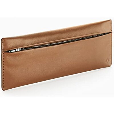 Caran d'Ache Astuccio per penne con zip, colore: Marrone chiaro Caran d'Ache Astuccio per penne con zip, colore: Marrone chiaro