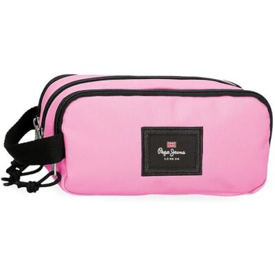 Pepe Jeans Aris Colorful Astuccio Triplo Rosa 22x10x9 cm Poliestere by Joumma Bags Pepe Jeans Aris Colorful Astuccio Triplo Rosa 22x10x9 cm Poliestere by Joumma Bags