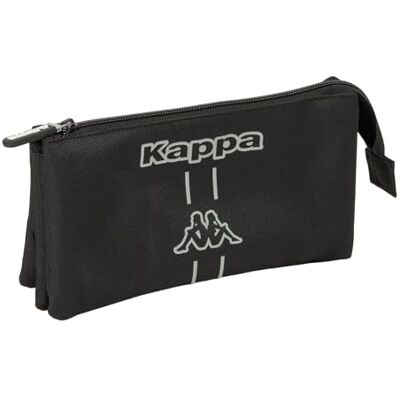 safta KAPPA DARK Astuccio triplo, astuccio per bambini, ideale per bambini in età scolastica, comodo e versatile, qualità e resistenza, 22 x 3 x 12 cm, Nero, M, Casual safta KAPPA DARK Astuccio triplo, astuccio per bambini, ideale per bambini in età scolastica, comodo e versatile, qualità e resistenza, 22 x 3 x 12 cm, Nero, M, Casual