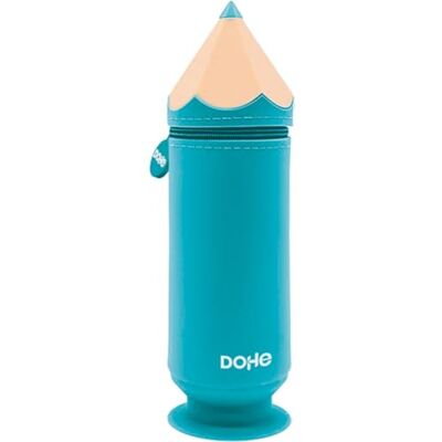 DOHE Astuccio scolastico in silicone 1 scomparto, a forma di matita, Ventosa da fissare a tavolo o scrivania, chiusura a cerniera, portapenne con tocco morbido e piacevole, dimensioni: 6,8 x 20 cm DOHE Astuccio scolastico in silicone 1 scomparto, a forma di matita, Ventosa da fissare a tavolo o scrivania, chiusura a cerniera, portapenne con tocco morbido e piacevole, dimensioni: 6,8 x 20 cm