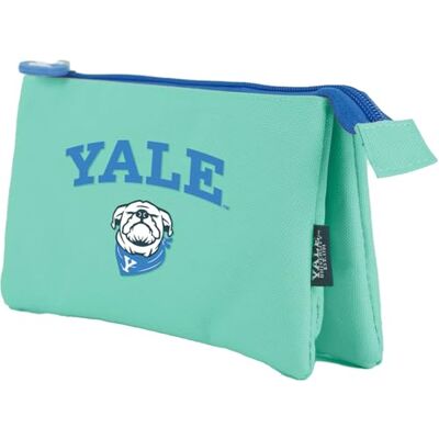 DOHE Astuccio scolastico triplo 3 scomparti, portapenne multiuso, misure 23 x 12 x 2,5 cm, chiusura a cerniera, realizzato in poliestere resistente Yale University Dog, verde acqua, 23x12x2,5 DOHE Astuccio scolastico triplo 3 scomparti, portapenne multiuso, misure 23 x 12 x 2,5 cm, chiusura a cerniera, realizzato in poliestere resistente Yale University Dog, verde acqua, 23x12x2,5