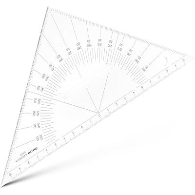 Aristo Squadra per disegno tecnico, in Plexiglas®, 27 cm, colore: Trasparente Aristo Squadra per disegno tecnico, in Plexiglas®, 27 cm, colore: Trasparente
