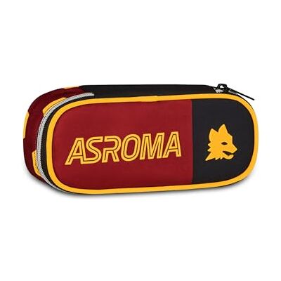 Seven Portapenne Scuola Round Plus A.C. Roma, Rosso, Astuccio passanti elastici portapenne, Taschino Interno con zip, Scuola media e superiore, Per bambini e ragazzi, Calcio, Prodotto ufficiale Seven Portapenne Scuola Round Plus A.C. Roma, Rosso, Astuccio passanti elastici portapenne, Taschino Interno con zip, Scuola media e superiore, Per bambini e ragazzi, Calcio, Prodotto ufficiale