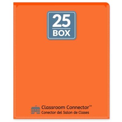 C-LINE Classroom Connector Cartelle scolastiche per casa, 25 pezzi, colore: arancione C-LINE Classroom Connector Cartelle scolastiche per casa, 25 pezzi, colore: arancione