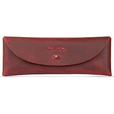 Londo Astuccio in Vera Pelle con Chiusura a Bottone – Porta Matite, Pencil Case, Astuccio per Scuola, Porta Penne, Astuccio Multifunzionale Londo Astuccio in Vera Pelle con Chiusura a Bottone – Porta Matite, Pencil Case, Astuccio per Scuola, Porta Penne, Astuccio Multifunzionale