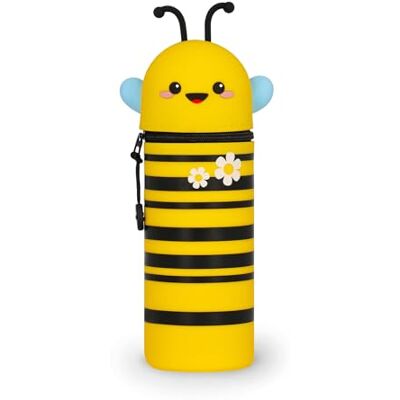Legami Kawaii Astuccio Scuola 2 in 1 in Morbido Silicone, Tema Bee, Portapenne da Tavolo, Chiusura con Cerniera, Penne Pastelli Pennarelli, H 18.5 cm Legami Kawaii Astuccio Scuola 2 in 1 in Morbido Silicone, Tema Bee, Portapenne da Tavolo, Chiusura con Cerniera, Penne Pastelli Pennarelli, H 18.5 cm