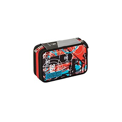 COMIX Astuccio Scuola Con Corredo 3 Zip Flash Shake Skate COMIX Astuccio Scuola Con Corredo 3 Zip Flash Shake Skate