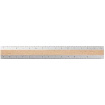 Midori righello in alluminio, 15cm, colore: marrone chiaro Midori righello in alluminio, 15cm, colore: marrone chiaro