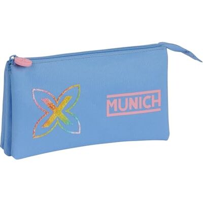 safta Munich Lavanda Astuccio triplo, astuccio per bambini, ideale per bambini in età scolastica, comodo e versatile, qualità e resistenza, 22 x 3 x 12 cm, colore, Violetto, Estándar, Casual safta Munich Lavanda Astuccio triplo, astuccio per bambini, ideale per bambini in età scolastica, comodo e versatile, qualità e resistenza, 22 x 3 x 12 cm, colore, Violetto, Estándar, Casual