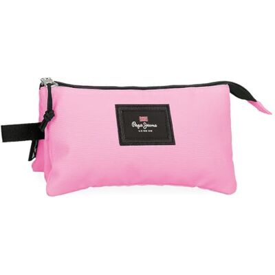 Pepe Jeans Aris Colorful Astuccio Triplo Rosa 22x12x5 cm Poliestere by Joumma Bags Pepe Jeans Aris Colorful Astuccio Triplo Rosa 22x12x5 cm Poliestere by Joumma Bags