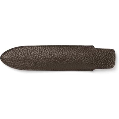 Graf von Faber-Castell Astuccio per 1 strumento di scrittura, cachemire, marrone scuro Graf von Faber-Castell Astuccio per 1 strumento di scrittura, cachemire, marrone scuro
