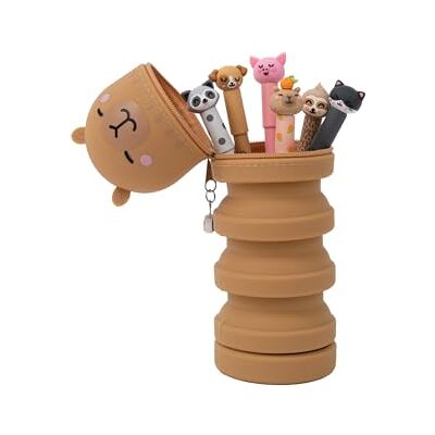 Mr. Wonderful – Set di 6 Penne Cancellabili Bo-Bo + Astuccio Silicone Capibara – Accessorio di Cartoleria Originale – Idea Regalo Mr. Wonderful – Set di 6 Penne Cancellabili Bo-Bo + Astuccio Silicone Capibara – Accessorio di Cartoleria Originale – Idea Regalo