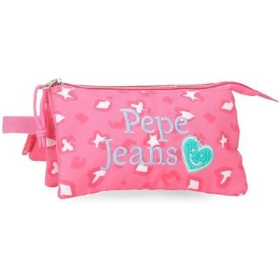 Pepe Jeans Evelyn Astuccio Triplo Rosa 22x12x5 cm Poliestere by Joumma Bags Pepe Jeans Evelyn Astuccio Triplo Rosa 22x12x5 cm Poliestere by Joumma Bags