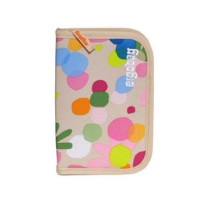 ergobag Astuccio rigido FlowBear World Beige Set da 22 pezzi con matite colorate Lyra e righello, scomparto per l'orario e scomparto per monete, ideale per la scuola ergobag Astuccio rigido FlowBear World Beige Set da 22 pezzi con matite colorate Lyra e righello, scomparto per l'orario e scomparto per monete, ideale per la scuola