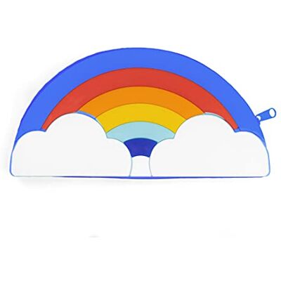 Fisura Astuccio in silicone arcobaleno blu Fisura Astuccio in silicone arcobaleno blu
