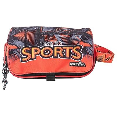 Pryma Astuccio Capiente 3 Scomparti, per Scuola Elementare e Media, 21 X 10.5 X 7 Cm, 3 Zip, Coperchio con Velcro con Etichetta Scrivibile Linea Sport (Sport Bimbo) Pryma Astuccio Capiente 3 Scomparti, per Scuola Elementare e Media, 21 X 10.5 X 7 Cm, 3 Zip, Coperchio con Velcro con Etichetta Scrivibile Linea Sport (Sport Bimbo)