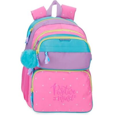 MOVOM Block Zaino Scolastico Doppio Scomparto Rosa 32x45x19 cm Poliestere 27,36L MOVOM Block Zaino Scolastico Doppio Scomparto Rosa 32x45x19 cm Poliestere 27,36L