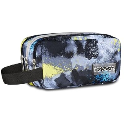 Seven Bustina Scuola 3 Zip, Multicolore, Portapenne Triplo Scomparto, Accessori Zaino, Scuola Elementare e Media, Bambino e Ragazzo Seven Bustina Scuola 3 Zip, Multicolore, Portapenne Triplo Scomparto, Accessori Zaino, Scuola Elementare e Media, Bambino e Ragazzo