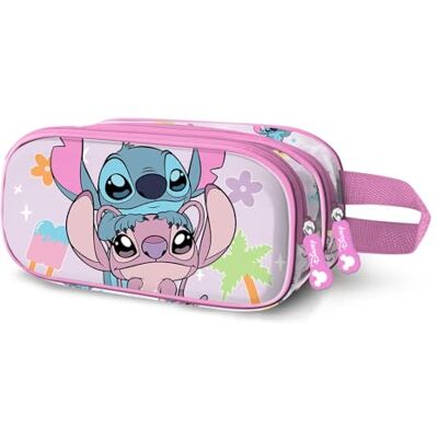 Disney Lilo e Stitch Couple-Astuccio 3D Doppio, Rosa, 22 x 10 cm, Capacità 1,50 L Disney Lilo e Stitch Couple-Astuccio 3D Doppio, Rosa, 22 x 10 cm, Capacità 1,50 L