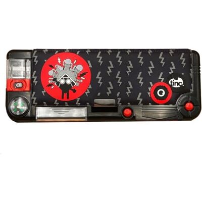 Tinc Astuccio Scolastico a Scomparti Kronk Custodia Rigida Pop Out con Temperino Integrato Penna a Sfera Matita e Righello Organizzazione Scolastica per Bambini Nero e Rosso Tinc Astuccio Scolastico a Scomparti Kronk Custodia Rigida Pop Out con Temperino Integrato Penna a Sfera Matita e Righello Organizzazione Scolastica per Bambini Nero e Rosso