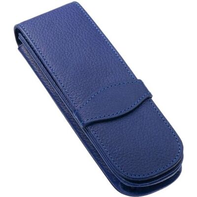 Online Funda de piel para 2 bolígrafos, color azul Online Funda de piel para 2 bolígrafos, color azul