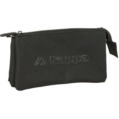 safta KAPPA BASICS Astuccio triplo, astuccio per bambini, ideale per bambini in età scolastica, comodo e versatile, qualità e resistenza, 22 x 3 x 12 cm, Nero, M, Casual safta KAPPA BASICS Astuccio triplo, astuccio per bambini, ideale per bambini in età scolastica, comodo e versatile, qualità e resistenza, 22 x 3 x 12 cm, Nero, M, Casual