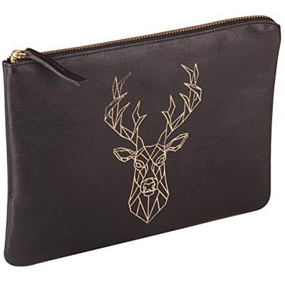 Custodia in Pelle Clairefontaine Nero Foresta - Pouch Custodia in Pelle Clairefontaine Nero Foresta - Pouch