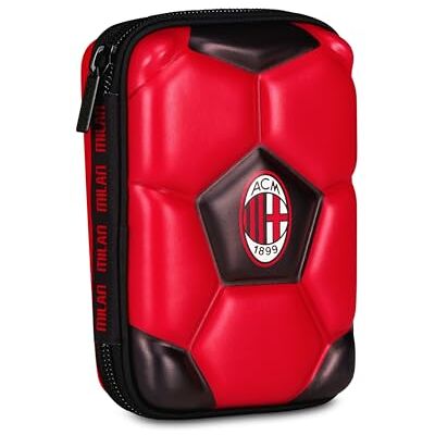 Seven Astuccio Scuola Quick Case 3D Milan, Rosso, Astuccio con scocca 3D, Apertura con zip, Accessori Zaino, Scuola elementare e media, Bambini e ragazzi, Calcio, Prodotto ufficiale Seven Astuccio Scuola Quick Case 3D Milan, Rosso, Astuccio con scocca 3D, Apertura con zip, Accessori Zaino, Scuola elementare e media, Bambini e ragazzi, Calcio, Prodotto ufficiale