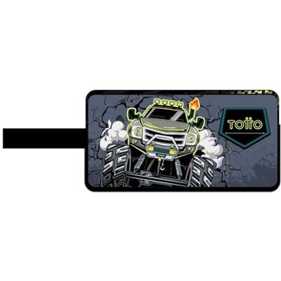 Totto Astuccio scolastico a due scomparti, modello Monster Race, astuccio grande, dimensioni 23 x 12 x 9 cm, manico laterale, con identificatore sul retro, compatto e resistente, stampa viola Totto Astuccio scolastico a due scomparti, modello Monster Race, astuccio grande, dimensioni 23 x 12 x 9 cm, manico laterale, con identificatore sul retro, compatto e resistente, stampa viola