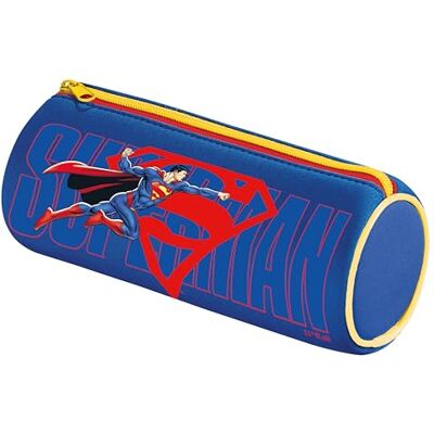 Maped Astuccio rotondo Superman Astuccio scolastico in neoprene, tessuto morbido antistrappo 21 cm x 6 cm Maped Astuccio rotondo Superman Astuccio scolastico in neoprene, tessuto morbido antistrappo 21 cm x 6 cm
