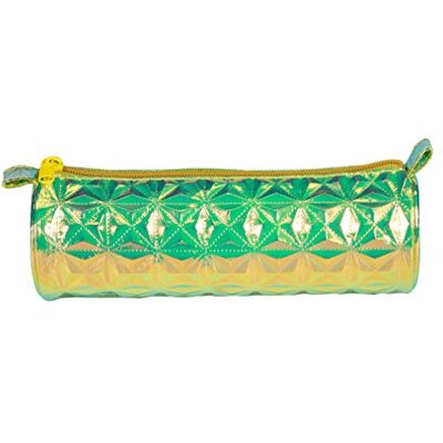 Clairefontaine astuccio grande per la scuola tondo olografico 7x22 cm, verde Clairefontaine astuccio grande per la scuola tondo olografico 7x22 cm, verde