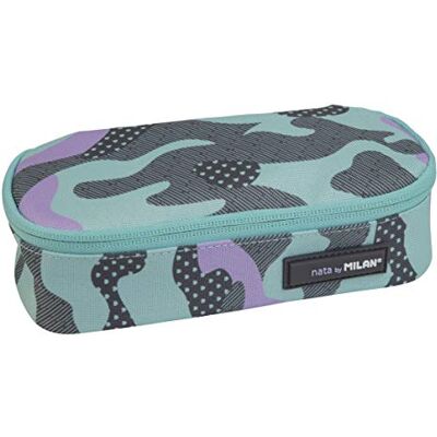 MILAN Astuccio ovale turchese, camouflage, turchese e lilla MILAN Astuccio ovale turchese, camouflage, turchese e lilla