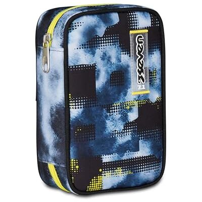 Seven Astuccio Scuola Elementare, 1 Zip, con Matite, Pennarelli, Penne, Speed Case, Bambino, Ragazzo, grigio scuro Seven Astuccio Scuola Elementare, 1 Zip, con Matite, Pennarelli, Penne, Speed Case, Bambino, Ragazzo, grigio scuro