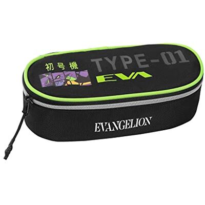 COMIX Franco Cosimo Panini Evangelion, Astuccio Scuola Porta Cancelleria con Tirazip in Metallo Personalizzata e Dettagli in Mesh Astuccio Piccolo Portapenne COMIX Franco Cosimo Panini Evangelion, Astuccio Scuola Porta Cancelleria con Tirazip in Metallo Personalizzata e Dettagli in Mesh Astuccio Piccolo Portapenne