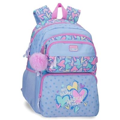 MOVOM Best Wishes Viola Zaino Scolastico Doppio Scomparto 32x45x19 cm Poliestere 27.4L MOVOM Best Wishes Viola Zaino Scolastico Doppio Scomparto 32x45x19 cm Poliestere 27.4L